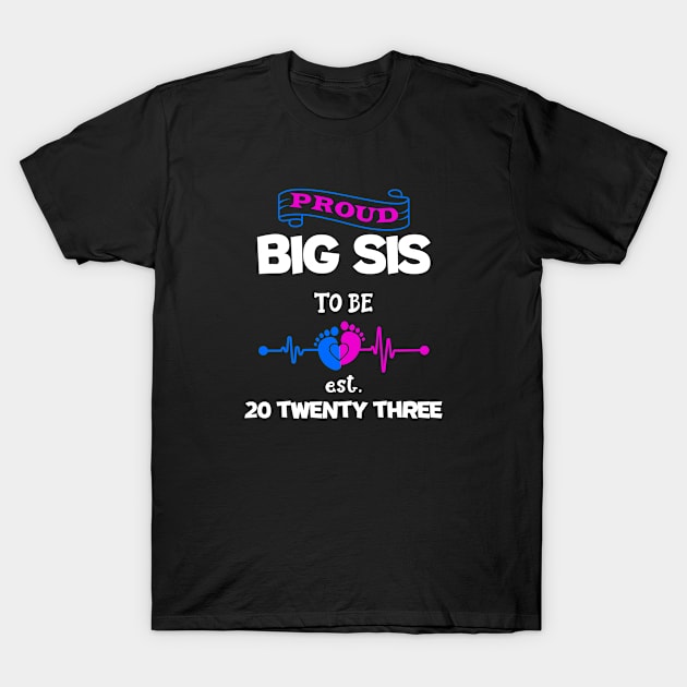 Promoted to big Sister T-Shirt by A Zee Marketing